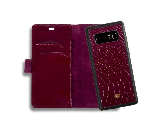 Etui portfel na smartfon tłoczona skóra wegańska